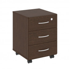 Nova S Тумба подкатная (3 ящика, с замком) В.ТМ-3 Венге Цаво 407*439*556