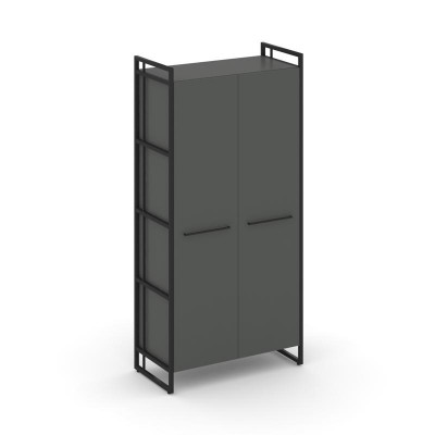 Rift Шкаф 4 ниши широкий RF.SS-41 Антрацит NEW/Металл Черный/Черный Ручки 798*396*1648