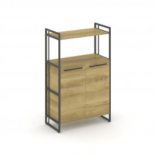 Rift Шкаф 3 ниши широкий RF.SS-32 Дуб Винченцо/Металл Антрацит/Черный Ручки 798*396*1286