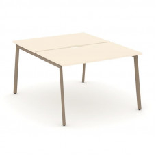 Estetica Рабочая станция 2 места ES.D.RS-2.2-VP Сатин/Металл Латте 1180*1500*750