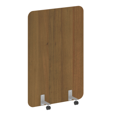 R-line Перегородка на металлических опорах, на роликах DP.R-100-150 Орех Гварнери/Металл Серый 1000*