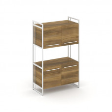 Rift Шкаф 3 ниши широкий RF.SS-33 Сандал Янтарный/Металл Белый/Белый Ручки 798*396*1286