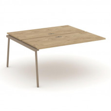 Estetica Двойной наборный элемент рабочей станциии ES.2.NRS-4-LP Тиквуд Светлый/Металл Латте 1580*15