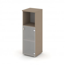 Estetica Шкаф средний узкий правый ES.SU-2.2 (R) Латте/Сатин матовый 400*420*1207