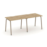Estetica Рабочая станция 2 места ES.RS-2.1-VK Тиквуд Светлый/Металл Латте 1960*730*750