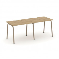 Estetica Рабочая станция 2 места ES.RS-2.1-VK Тиквуд Светлый/Металл Латте 1960*730*750