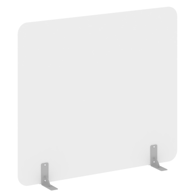R-line Перегородки на металлических опорах на фетровых подпятниках DP.F-160-140 Белый Бриллиант/Мета