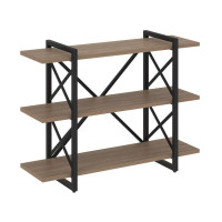 Loft Стеллаж на рег. опорах-3 полки VR.L-MST.O-3.8V Дуб Аризона/Металл Черный 1200*400*910