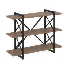 Loft Стеллаж на рег. опорах-3 полки VR.L-MST.O-3.8V Дуб Аризона/Металл Черный 1200*400*910