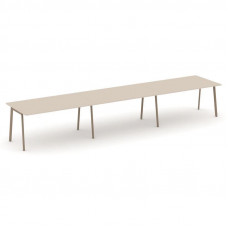 Estetica Стол переговорный ES.PRG-3.4-P Капучино/Металл Латте 4740*980*750