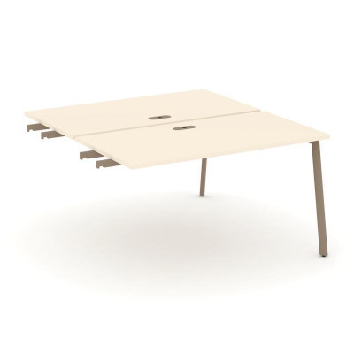 Estetica Двойной стол приставка к опор. тумбам ES.D.SPR-3-LP Сатин/Металл Латте 1380*1500*750