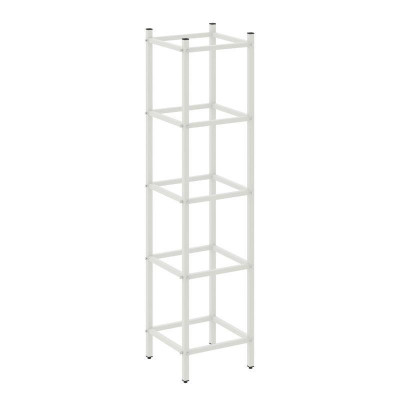 Loft Угловой проходной модуль VR.L-SL.UPK-4.4.4 Металл Белый 446*446*1869