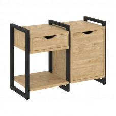 Loft Тумба на регулируемых опорах VR.L-TN-3.O Тиквуд Светлый/Металл Черный 970*460*719