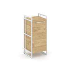 Rift Шкаф 2 ниши узкий RF.SU-21 (R) Тиквуд Светлый/Металл Белый/Белый Ручки 420*396*924