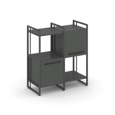 Rift Шкаф комбинированый RF.NS-005 Антрацит NEW/Металл Антрацит NEW/Черный Ручки 820*396*924