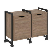 Loft Тумба на колесных опорах VR.L-TN-2.K Дуб Аризона/Металл Черный 970*460*767