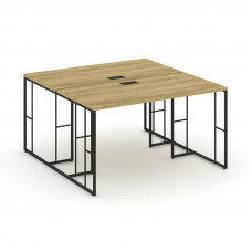 Rift Рабочая станция RF.DRS-011 Дуб Винченцо/Металл Черный 980*1432*750