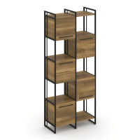 Rift Шкаф комбинированый RF.NS-003 Сандал Янтарный/Металл Черный/Черный Ручки 820*396*2010