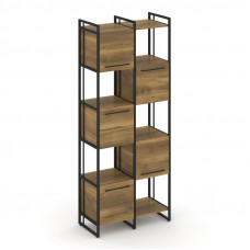 Rift Шкаф комбинированый RF.NS-003 Сандал Янтарный/Металл Черный/Черный Ручки 820*396*2010