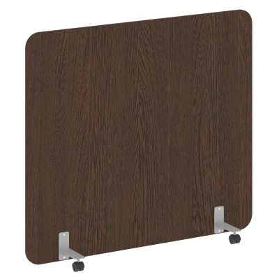 R-line Перегородка на металлических опорах, на роликах DP.R-160-140 Венге Цаво/Металл Серый 1600*18*