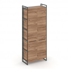 Rift Шкаф 5 ниш широкий RF.SS-51 Дуб Табак/Металл Антрацит/Черный Ручки 798*396*2010