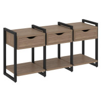 Loft Тумба на регулируемых опорах VR.L-TN-4.O Дуб Аризона/Металл Черный 1440*460*719