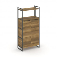 Rift Шкаф 4 ниши широкий RF.SS-43 Сандал Янтарный/Металл Антрацит/Черный Ручки 798*396*1648