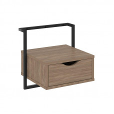 Loft Тумба навесная (крепление к стене) VR.L-SY1 Дуб Аризона/Металл Черный 450*409*450