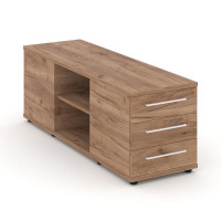 Rift Тумба опорная/приставная RF.TOPD-002 Дуб Табак/Белый Ручки 1432*450*523