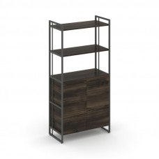 Rift Шкаф 4 ниши широкий RF.SS-44 Дуб Мали/Металл Антрацит/Черный Ручки 798*396*1648