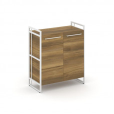 Rift Шкаф 2 ниши широкий RF.SS-21 Сандал Янтарный/Металл Белый/Белый Ручки 798*396*924