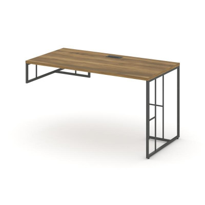 Rift Стол письменный для опорной тумбы левый RF.SPOT-014 (L) Сандал Янтарный/Металл Антрацит 1580*70