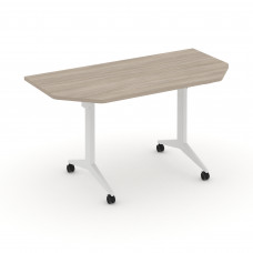 X-Pull Стол складной мобильный X.M-7.T1 Дуб Аттик/Металл Белый 1440*720*753