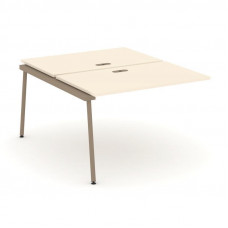 Estetica Двойной наборный элемент рабочей станциии ES.2.NRS-2-LK Сатин/Металл Латте 1180*1500*750