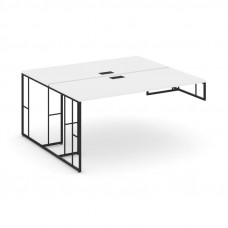 Rift Рабочая станция для опорной тумбы RF.DRSOT-003 Белый Бриллиант/Металл Черный 1380*1232*750