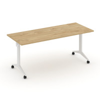 X-Pull Стол складной мобильный X.M-5.7 Тиквуд Светлый/Металл Белый 1780*720*753