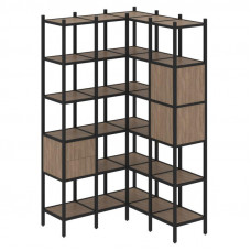 Loft Угловой внутренний стеллаж VR.L-34 Дуб Аризона/Металл Черный 1278*1278*2280