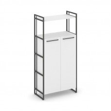 Rift Шкаф 4 ниши широкий RF.SS-43 Белый Бриллиант/Металл Антрацит/Черный Ручки 798*396*1648