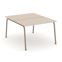 Estetica Рабочая станция 2 места ES.D.RS-2.2-VK Капучино/Металл Латте 1180*1500*750