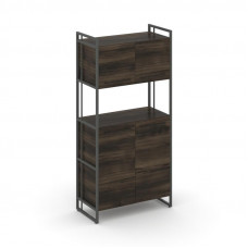 Rift Шкаф 4 ниши широкий RF.SS-42 Дуб Мали/Металл Антрацит/Черный Ручки 798*396*1648