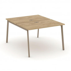 Estetica Рабочая станция 2 места ES.D.RS-2.2-LP Тиквуд Светлый/Металл Латте 1180*1500*750