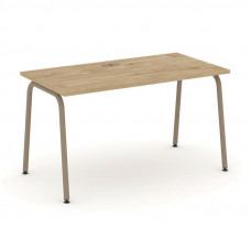 Estetica Стол рабочий ES.SP-3-LK Тиквуд Светлый/Металл Латте 1380*730*750