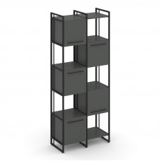 Rift Шкаф комбинированый RF.NS-003 Антрацит NEW/Металл Черный/Черный Ручки 820*396*2010