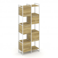 Rift Шкаф комбинированый RF.NS-003 Дуб Винченцо/Металл Белый/Белый Ручки 820*396*2010