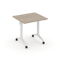X-Pull Стол складной мобильный X.M-0.7 Дуб Аттик/Металл Белый 780*720*753