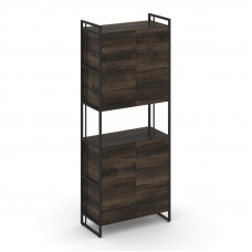 Rift Шкаф 5 ниш широкий RF.SS-52 Дуб Мали/Металл Черный/Черный Ручки 798*396*2010