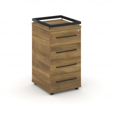 Rift Тумба приставная+рамка RF.TPR-002 Сандал Янтарный/Металл Черный/Черный Ручки 416*460*797