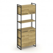 Rift Шкаф 5 ниш широкий RF.SS-53 Дуб Винченцо/Металл Черный/Черный Ручки 798*396*2010