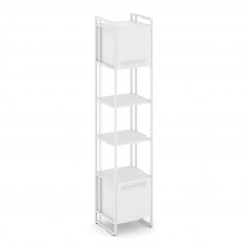 Rift Шкаф 5 ниш узкий RF.SU-54 (U) Белый Бриллиант/Металл Белый/Белый Ручки 420*396*2010