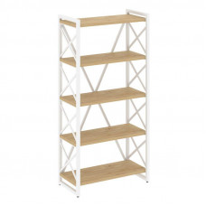 Loft Стеллаж на рег. опорах-5 полок VR.L-MST.O-5.8 Тиквуд Светлый/Металл Белый 800*400*1650